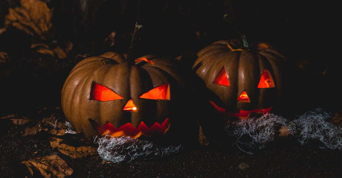 Is there any way to make jack-o-lantern pumpkins worth eating? - Two Jack O'lantern Lamps