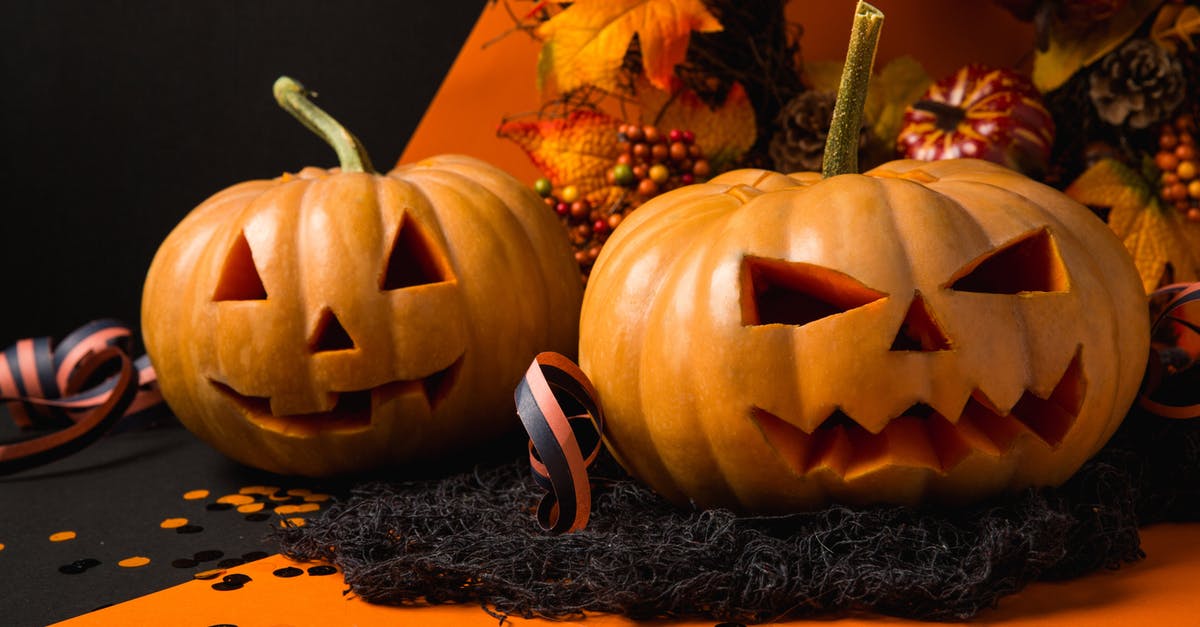 Is there any way to make jack-o-lantern pumpkins worth eating? - Two Jack-o-lanterns