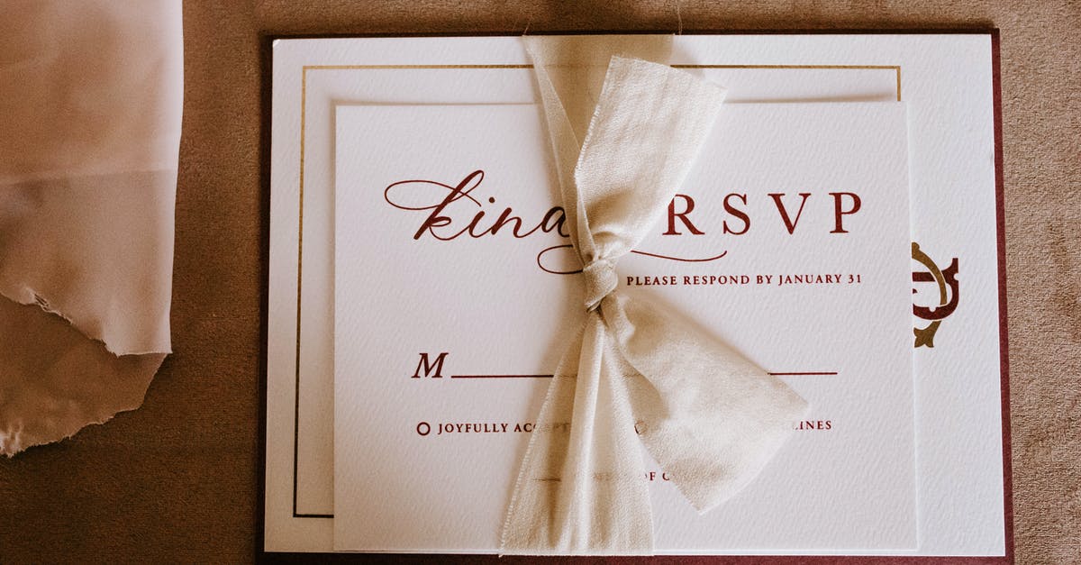 Is there anything special about "homogenized" shortening? - Invitation card with the inscription tied with ribbon