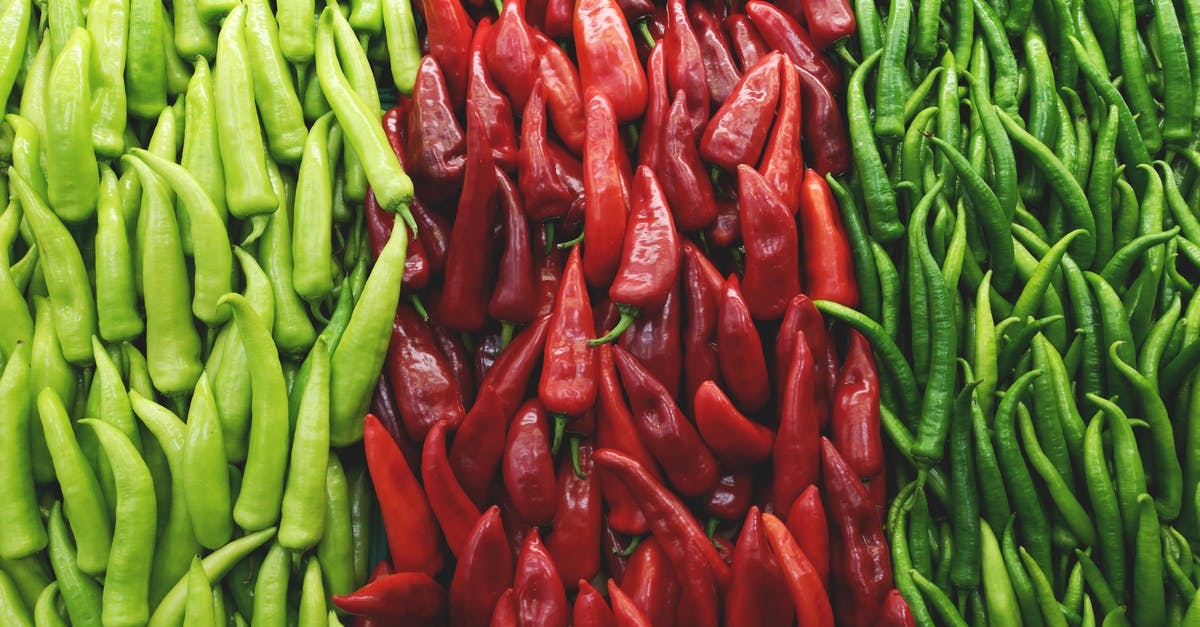 Is there pattern to stack lasagna? - Photo of Chili Peppers