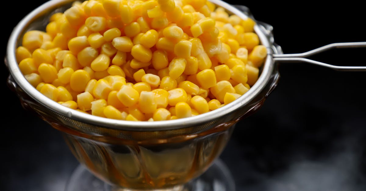 Is there something wrong with the corn kernels that don't pop? - Corn Kernels On Strainer