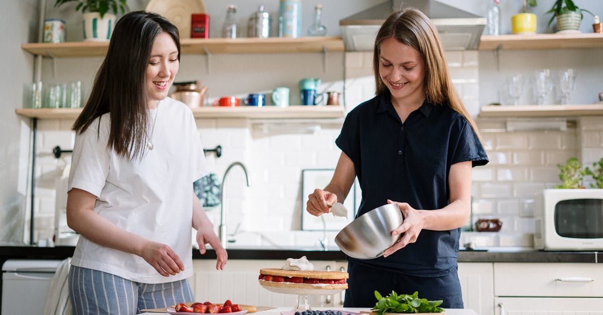 Is this sponge cake recipe correct? - Woman in White Button Up Shirt Holding White Ceramic Plate