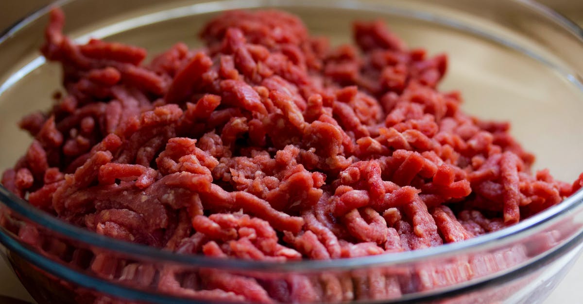Is Wagyu ground beef too beefy? - Grind Meat in Glass Bowl