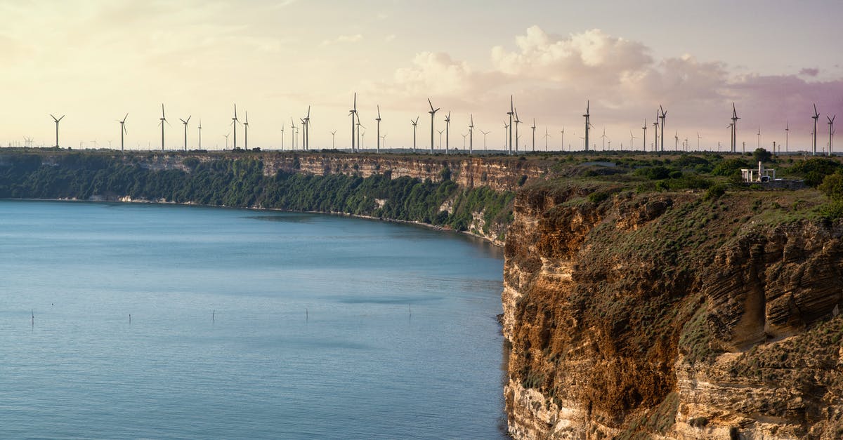 Is water on the outside of an electric kettle dangerous? - Cape with windmills near calm sea