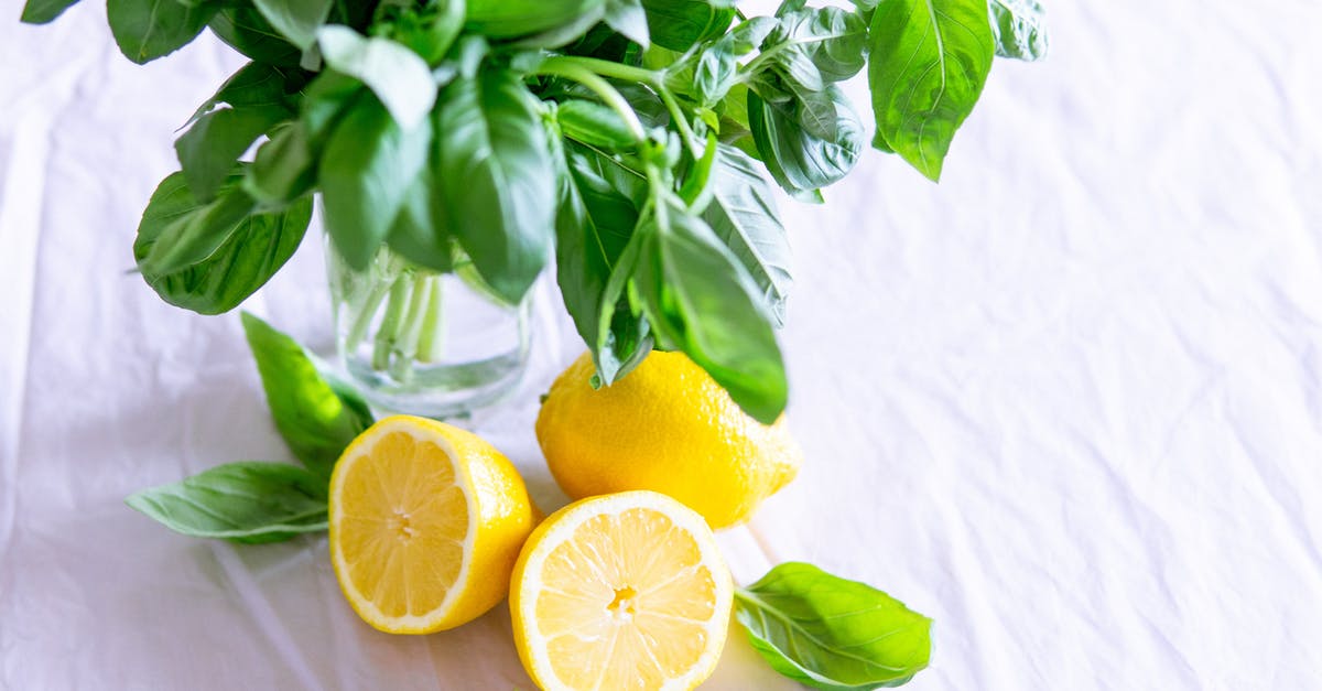 Is zesting lemons effective when making lemonade? - Sliced Lemon and Basil Leaves on Glass