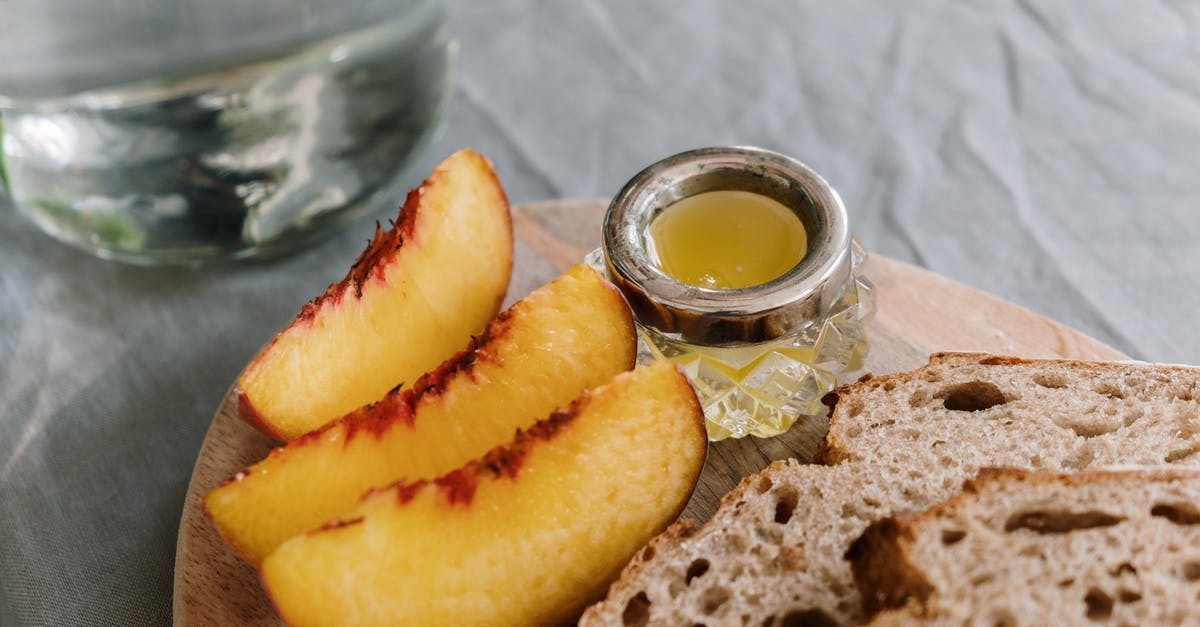 Jam with honey & without pectin has a saucy consistency always - Sliced Orange Fruit on Brown Bread