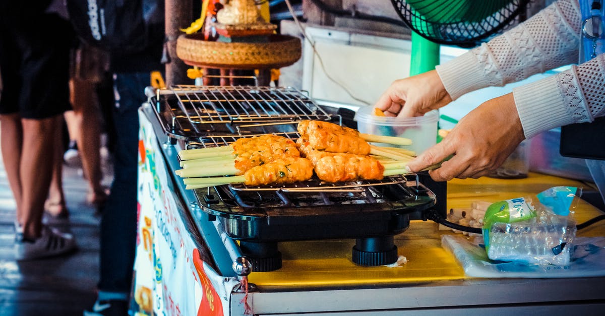 Kebab cooking rules - Person Grilling Food