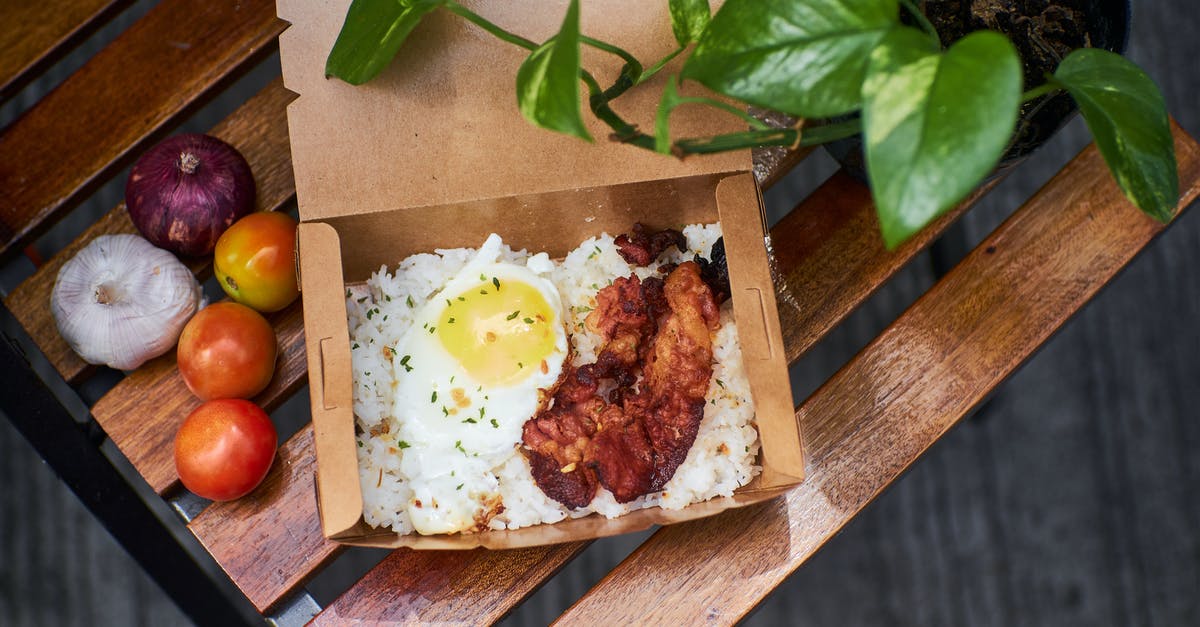 Keeping bugs out of rice - Rice, Egg and Bacon in a Box