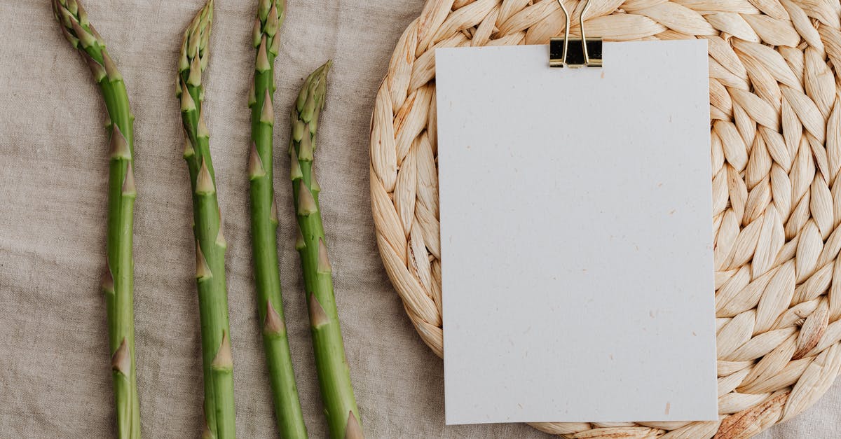 Keeping pre-cooked asparagus crisp - Green Vegetables on Brown Table