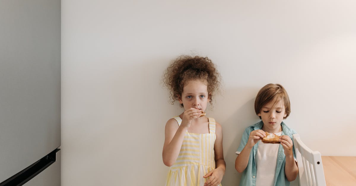 Lasagna in a sandwich maker - 2 Girls in White Dress Standing