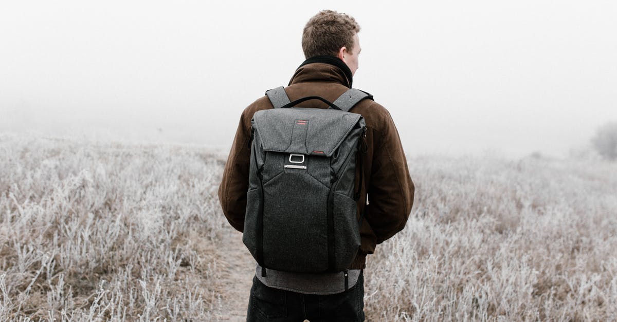 Leaving out Frozen Tilapia [duplicate] - Man Standing on Field Carrying a Backpack