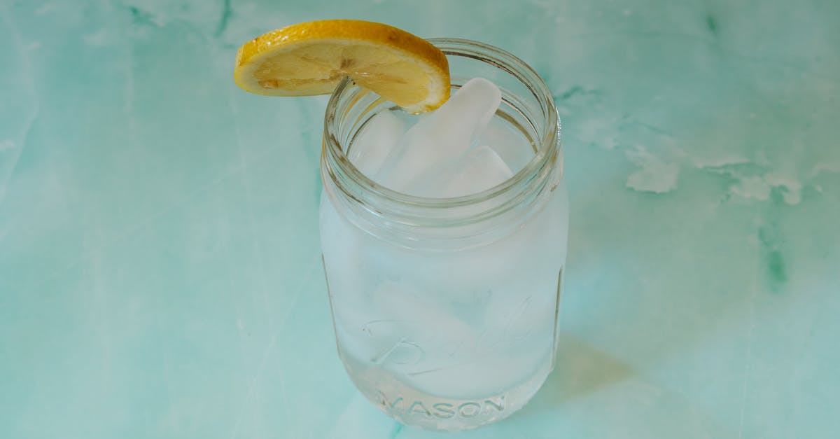 Lemon Balm Uses - Glass of Water with Ice Cubes and a Slice of Lemon