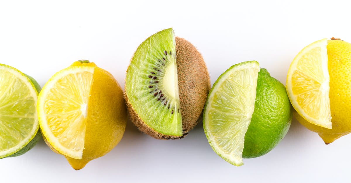 lemon juice curdling white chocolate - Variety of Sliced Fruits