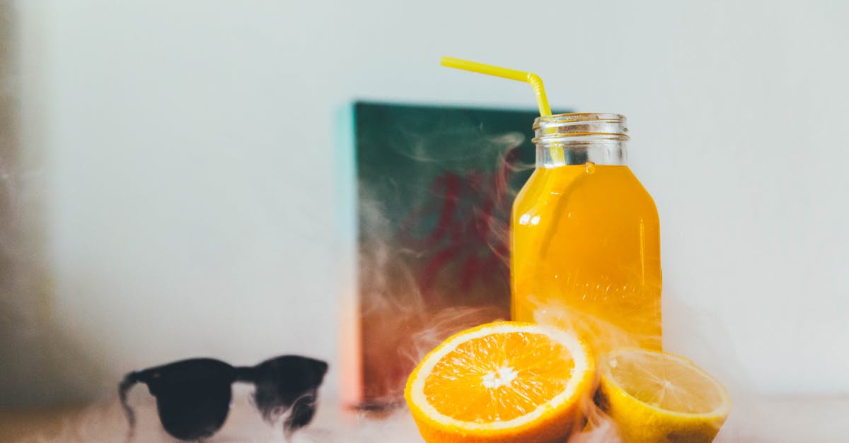 Lemon juice sprayer/container - Sliced Lemon and Orange