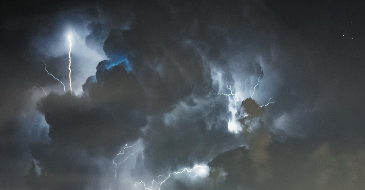 Lightening Bread - White Clouds on Black Background