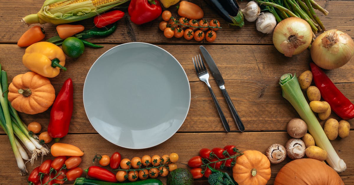 Lime substitute for nixtamalizing corn - Plate and Fresh Vegetables on Wooden Table