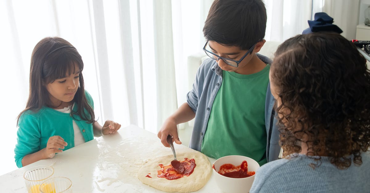 Making a sorbet by cooking or by pureeing the ingredients? - Children Making Pizza Together