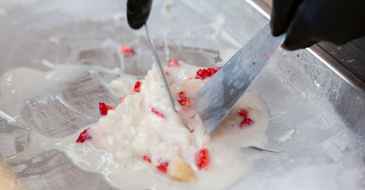 Making airier icecream - A Person Making Ice Cream