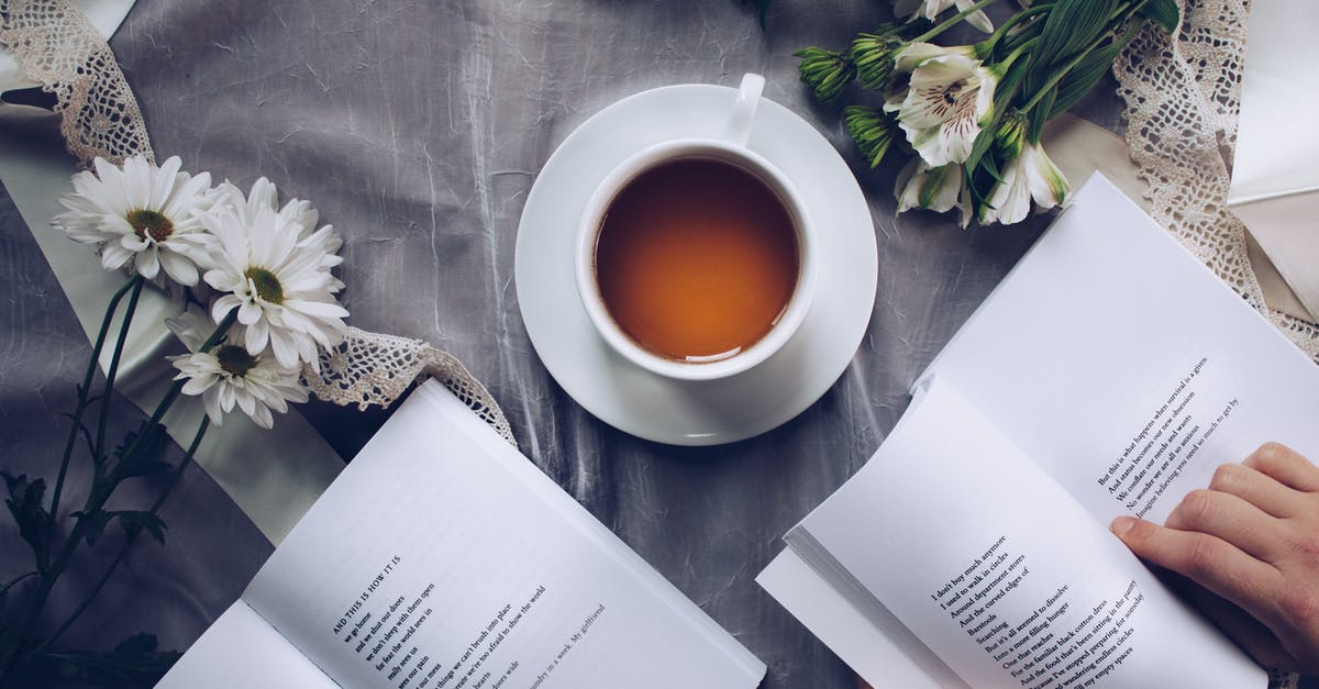 making iced tea with lowest caffeine content - White Ceramic Teacup With Saucer Near Two Books Above Gray Floral Textile