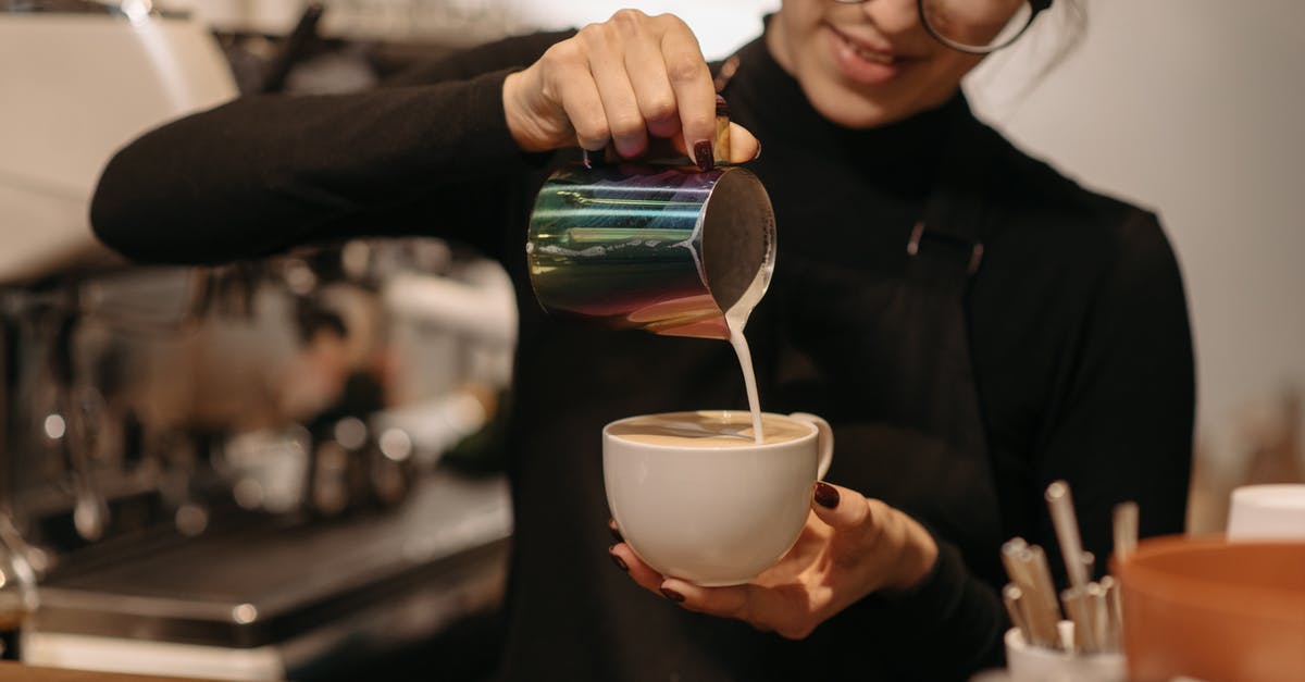 Making liquor with normal milk instead of UHT milk - Free stock photo of adult, americano, barista