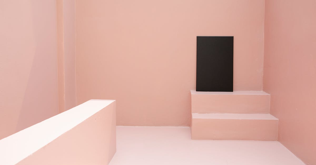 Making simple light cake with yeast - Black canvas placed on staircase in pink room