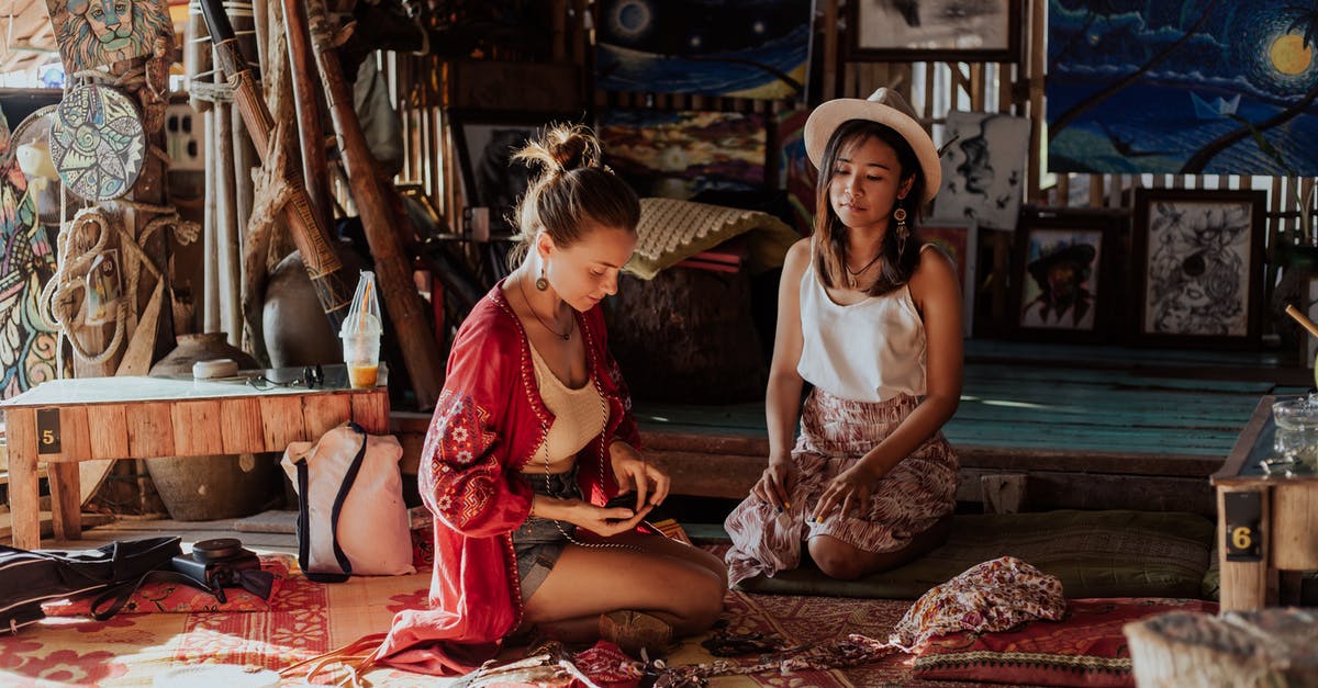 Making Thai Khanom Tang Teak (ขนม ถัง แตก) - Women in Sitting on Floor Rug