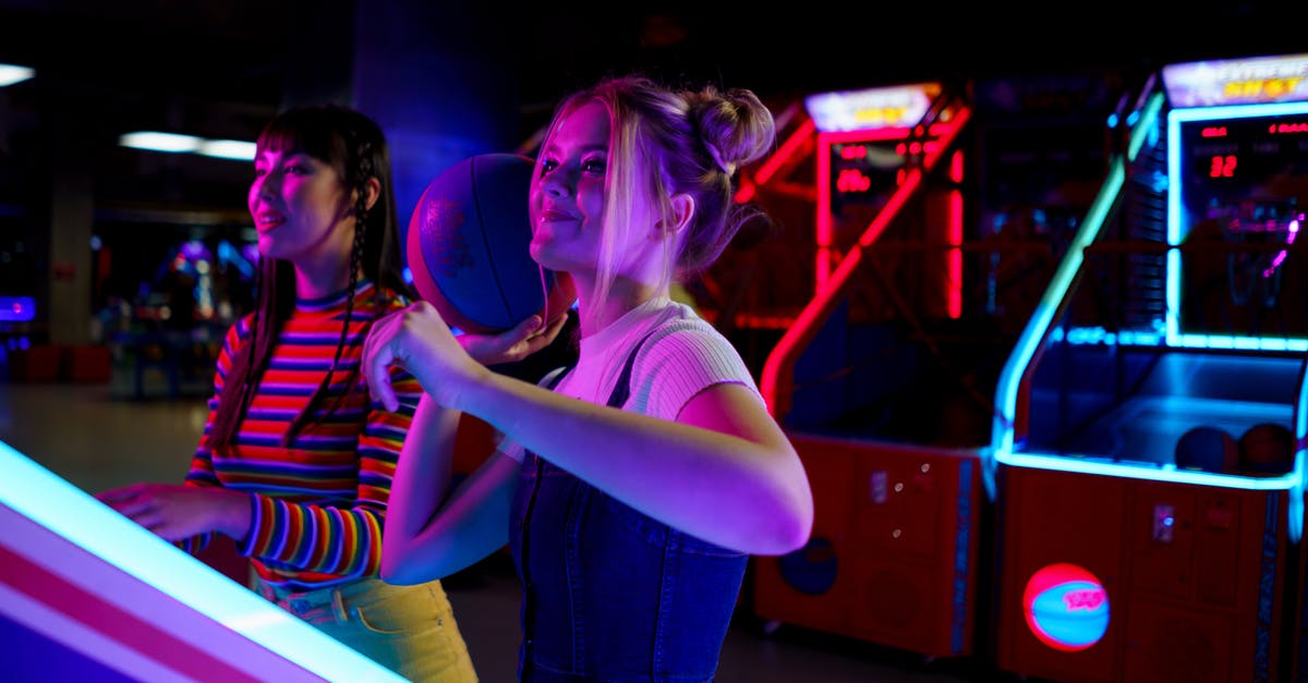 malted balls centers - Women Playing Basketball in an Amusement Center