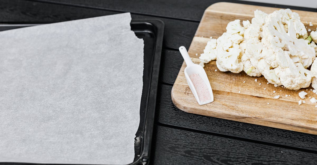 Margarine vs vegetable oil in baking - White Dough on Black Tray