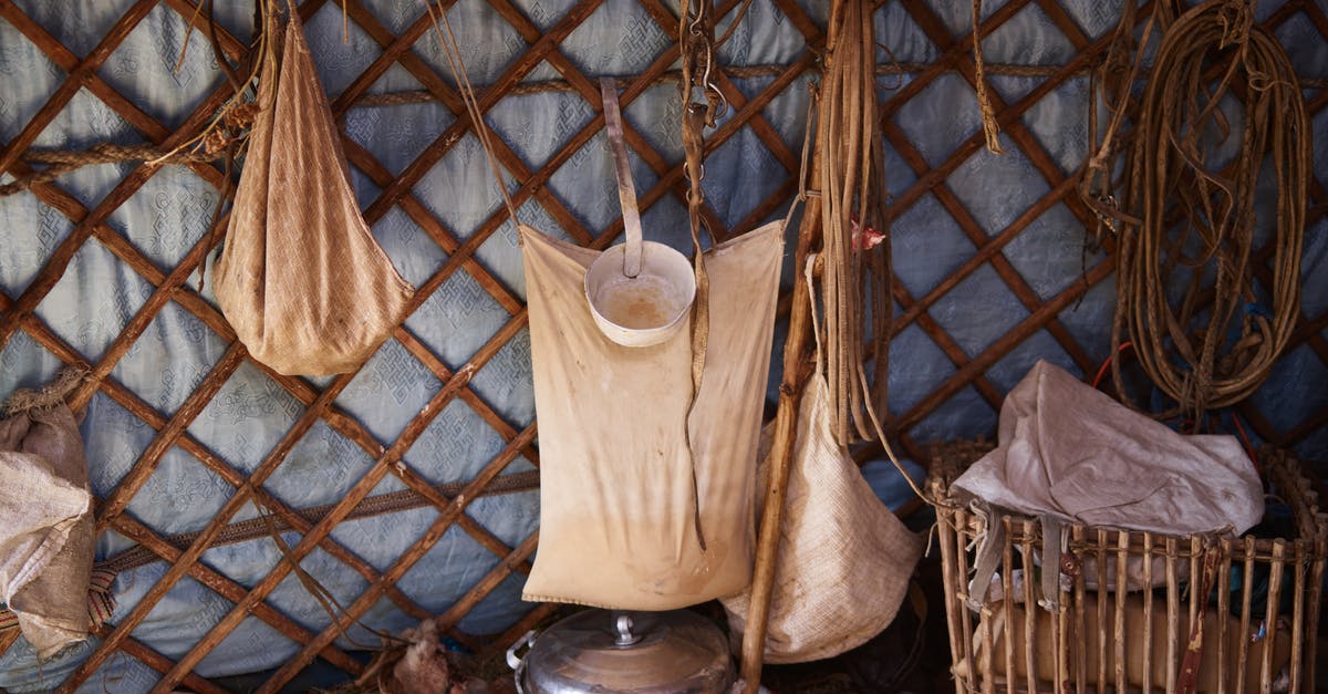 Marinating in a bag vs pan - Interior of traditional Mongolian yurt