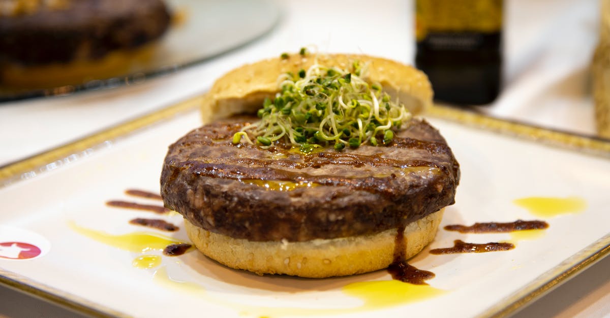 Matzah meal as a binder in veggie burgers - Burger on Plate