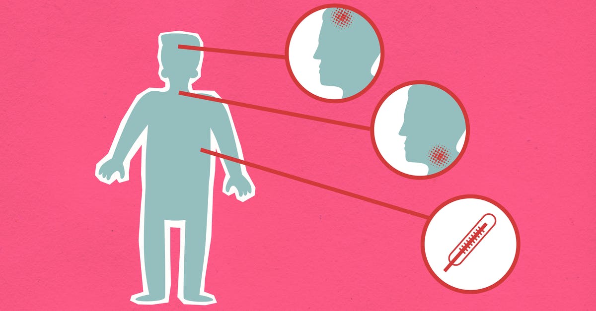 Measuring temperature of diced chicken - Cardboard appliques of person and round shaped illustrations with bacteria representing vulnerable areas of body during COVID 19 pandemic