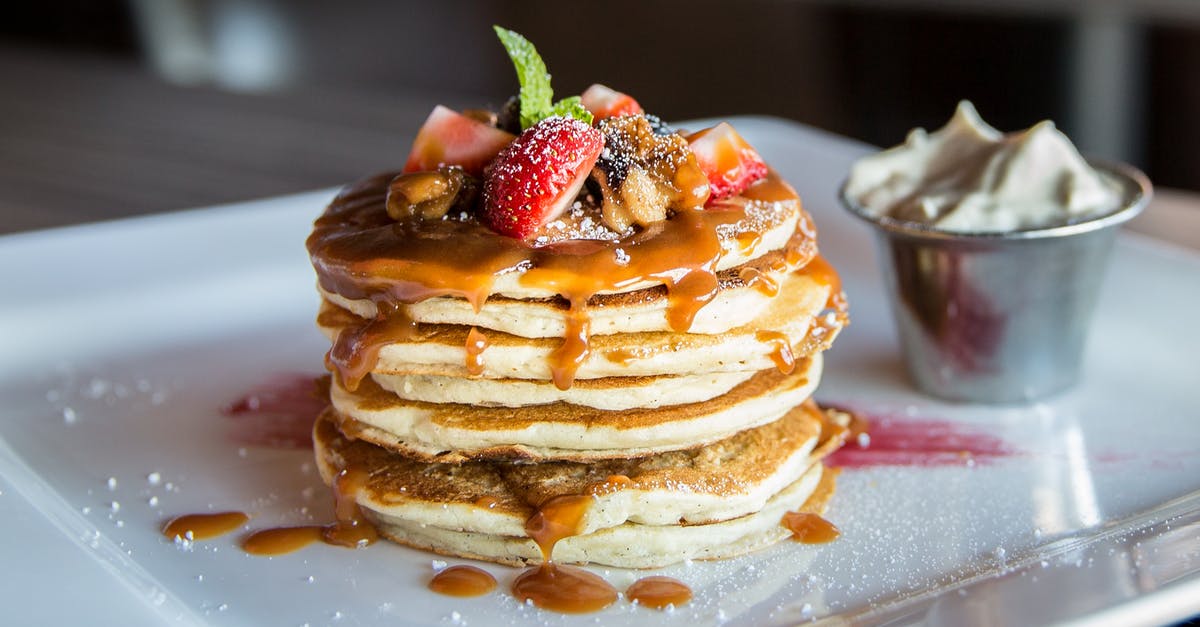 Meat and fruit dessert - Pancake With Sliced Strawberry