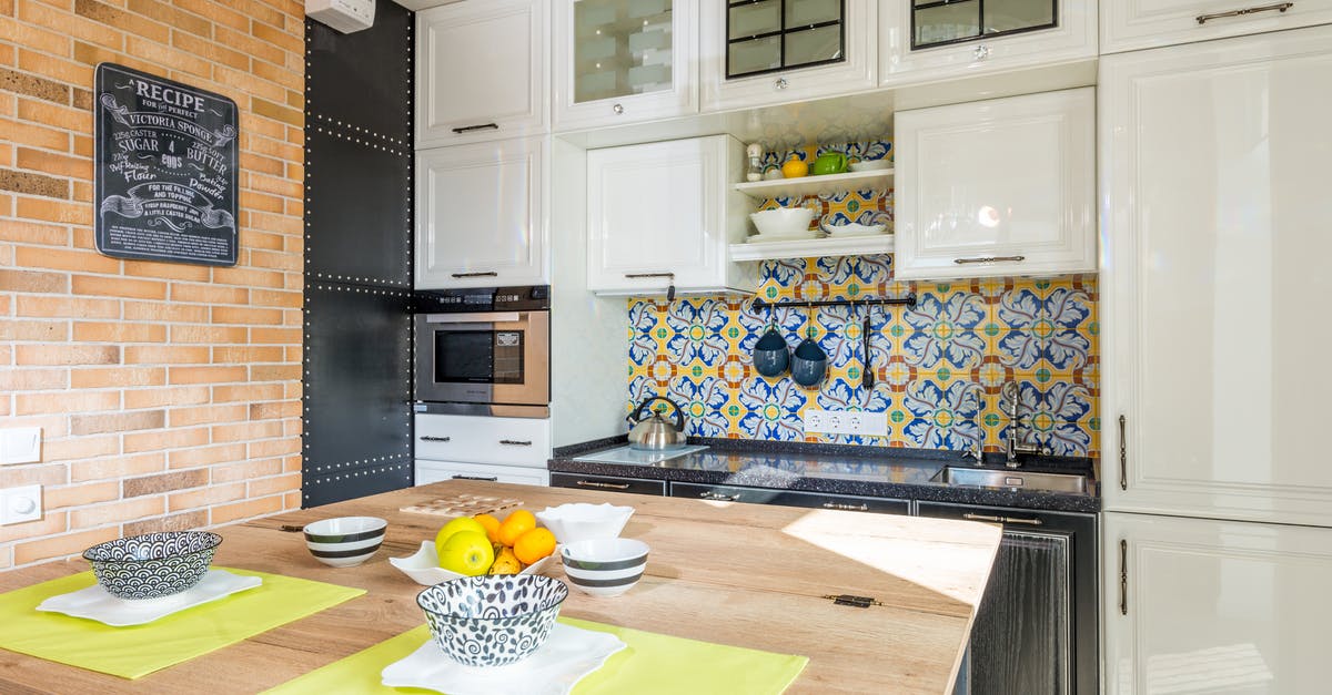 Microwave friendly utensils, what qualifies as - Kitchen interior with fruits on table