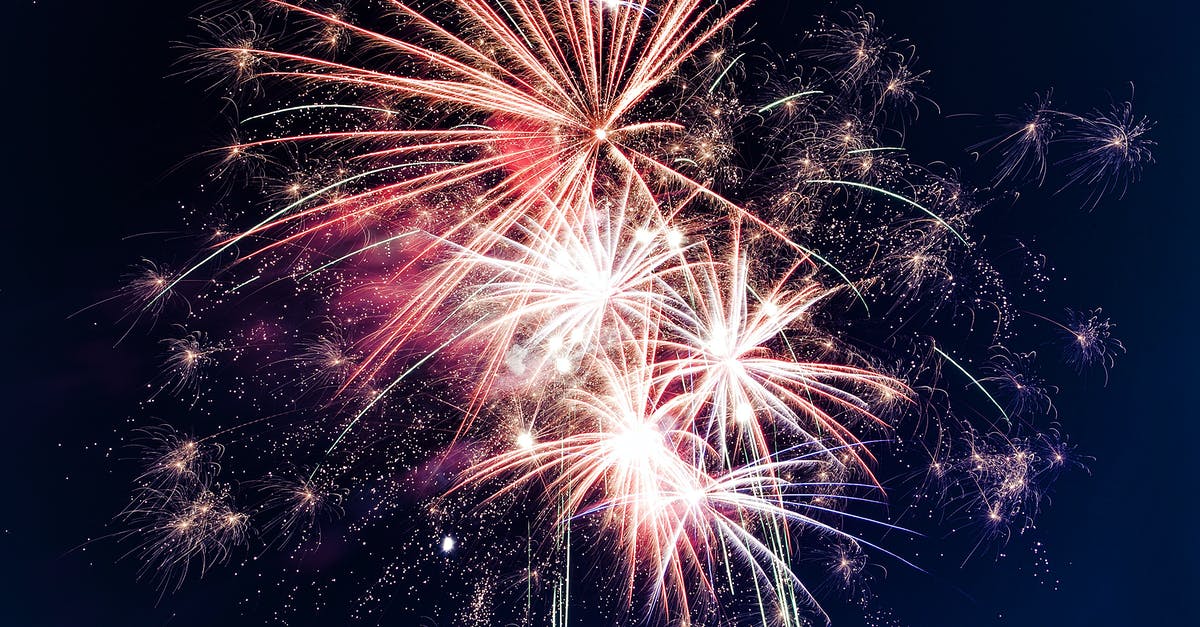 Microwaving M&Ms produces sparks - Low-angle Photo of Fireworks