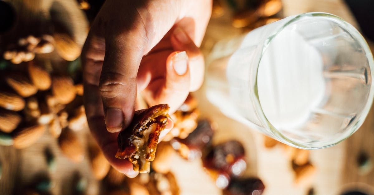 Milk expiration date [duplicate] - A Person Holding a Date with Walnut