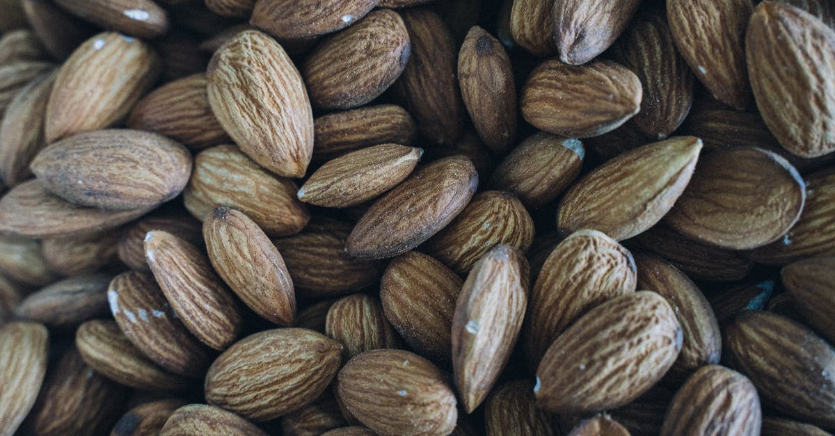 Minimum temperature for slow roasting almonds - Almond Nuts in Close-up Shot