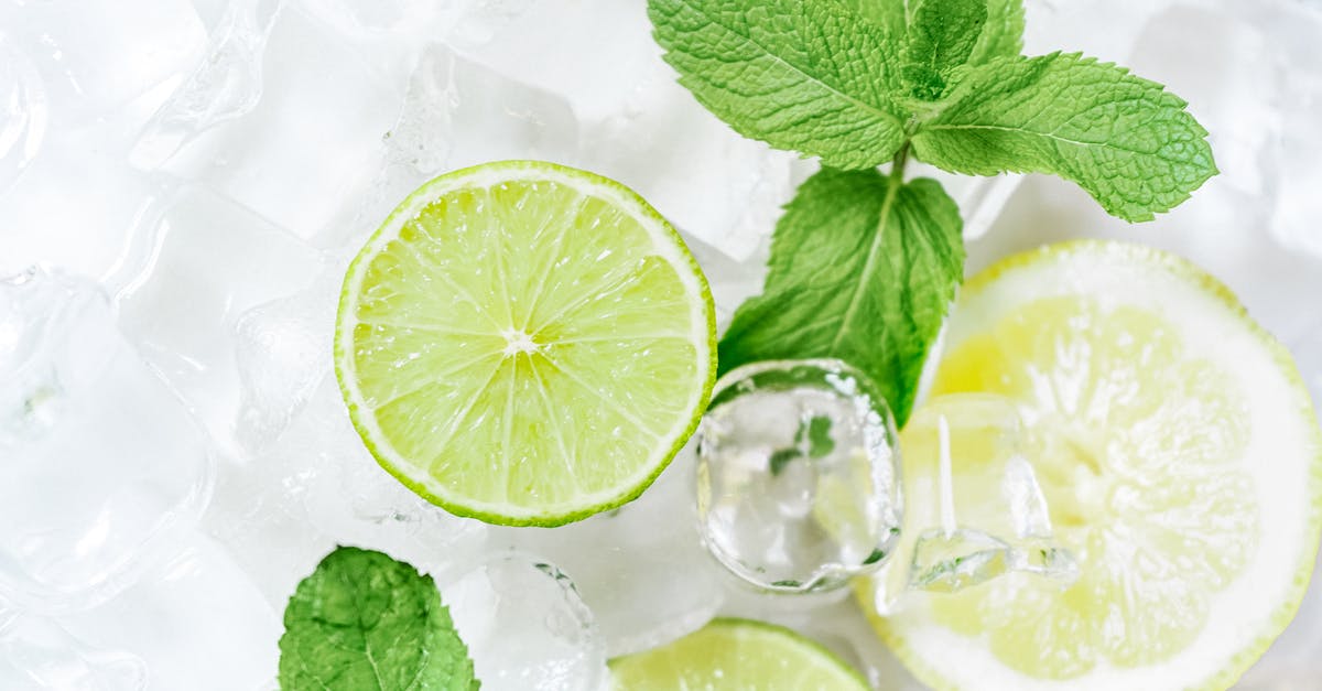 Mint vs Peppermint - Green Leaf on Clear Glass