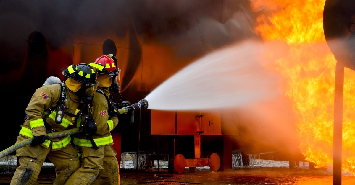 Misto nozzle leaks - Firemen Blowing Water on Fire