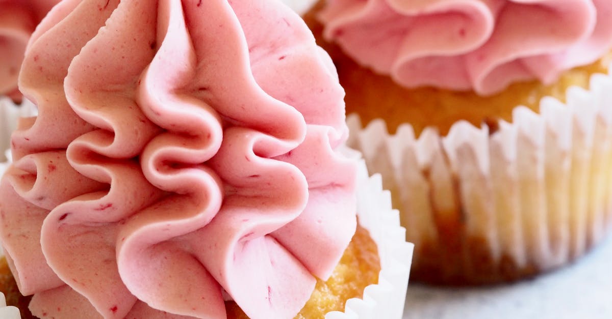 Mixing Fondant Icing to make Pink - Brown Cupcake With Pink Icing Macro Photographyu