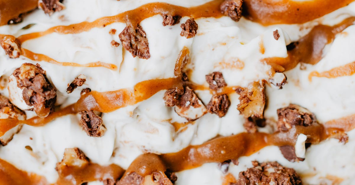 More dense cookie - Ice Cream with Caramel Drizzle and Cookie Chunks