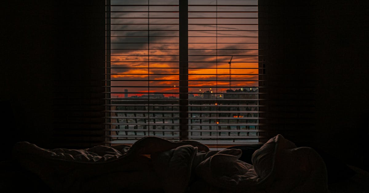 My brownies are flat - Crumpled blanket in dark room at sunset