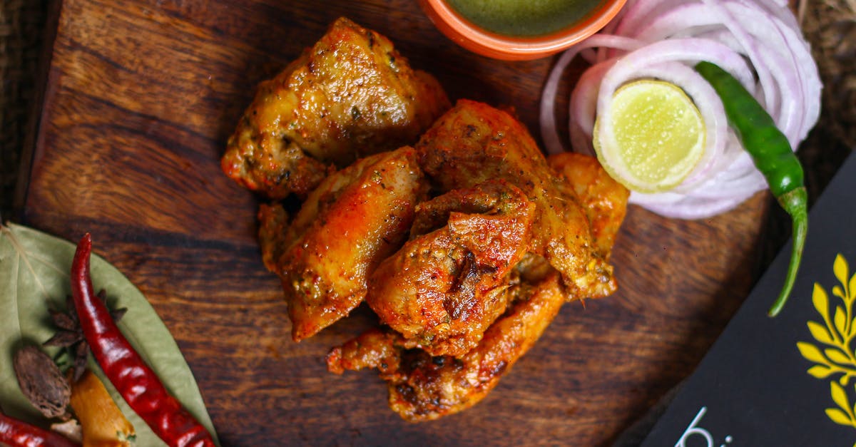 My chutney will not freeze, help! - Tandoori Chicken and Chutney on a Bowl