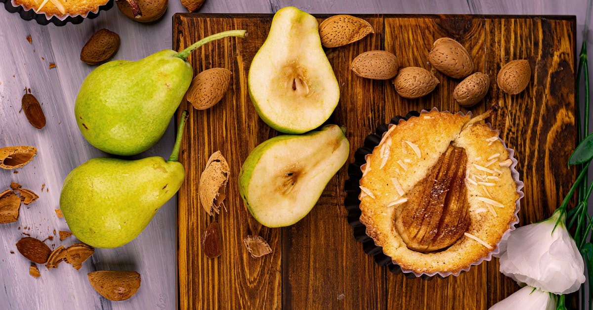 My rhubarb pie is runny - Sliced Apple and Green Pear Fruits on Brown Wooden Table