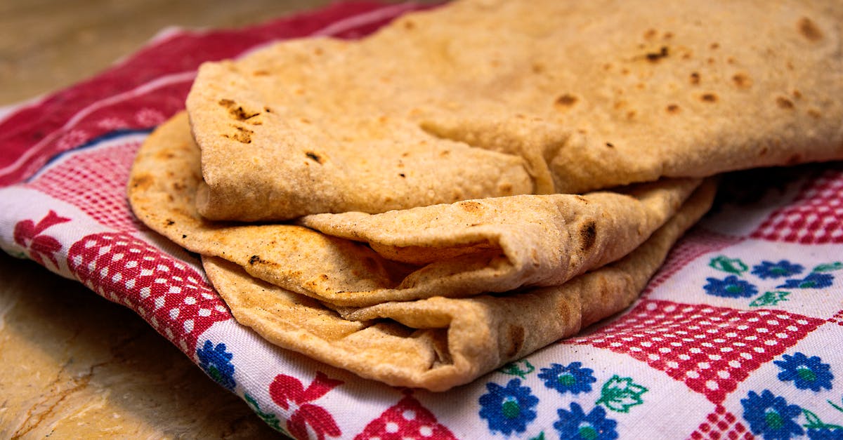 Naan without tandoor? - Brown Bread on White and Red Floral Textile