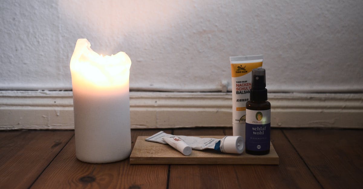 New oil vs old oil - Burning candle and cosmetic products