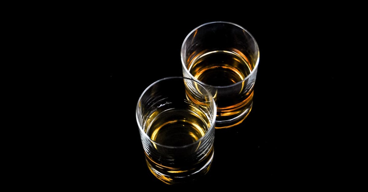 Non-alcoholic substitute for brandy? - Two Clear Shot Glasses Filled With Liquors