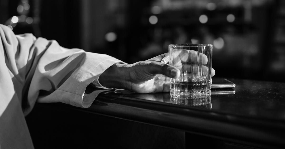 Non-alcoholic substitute for brandy? - Close-Up Photo of Person Holding Clear Drinking Glass