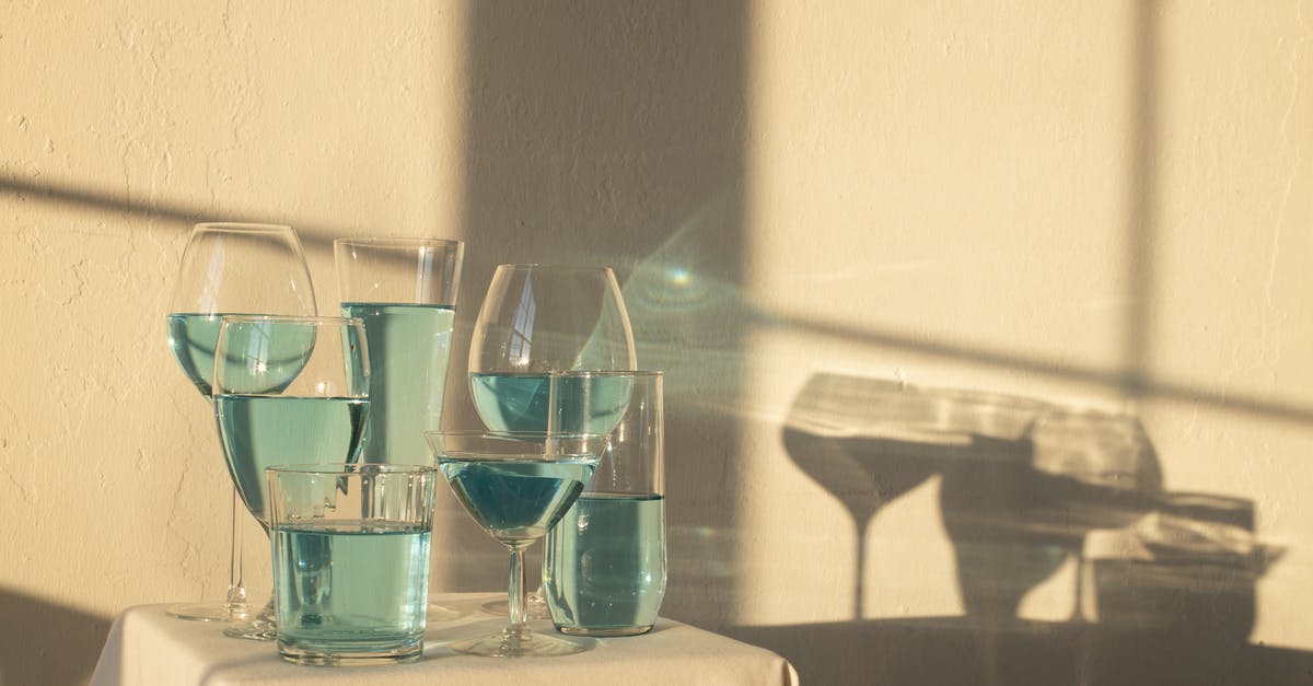 Nonalcoholic Substitute for Marsala Wine - Blue alcoholic drink in glasses on table