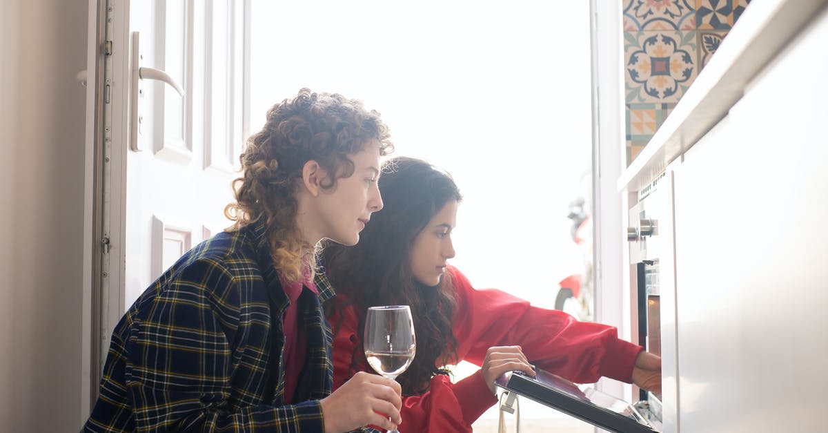 Non-glass baking containers for both microwave and oven use - Women Sitting in Front of an Oven