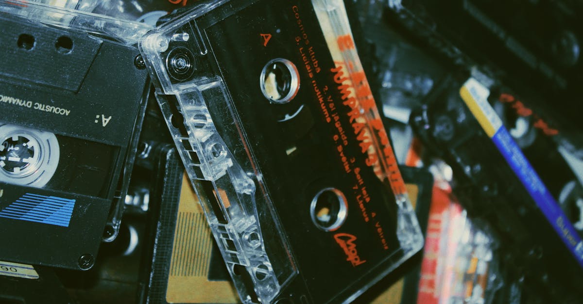 Non-plastics storage suggestions - Black and Red Cassette Tape